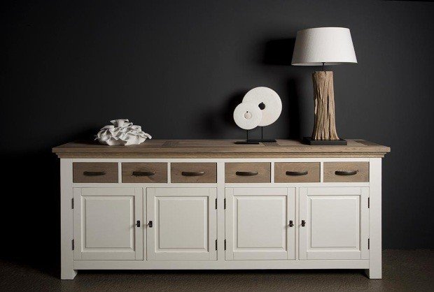 Chest of drawers Parma Toscana - Sideboard 220 cm in different wood colors