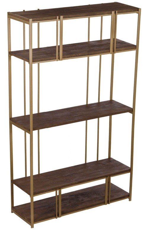 Belvedere elegant bookcase made of solid mango wood