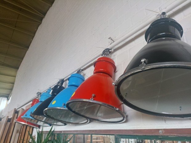 Original round industrial lamp in different colors