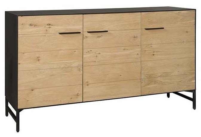 Lido Sideboard 160-200 cm veneered oak wood - veneered wood