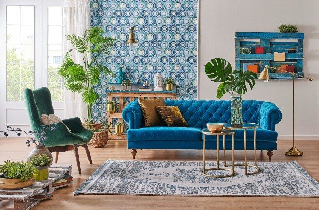 Living room-retro style