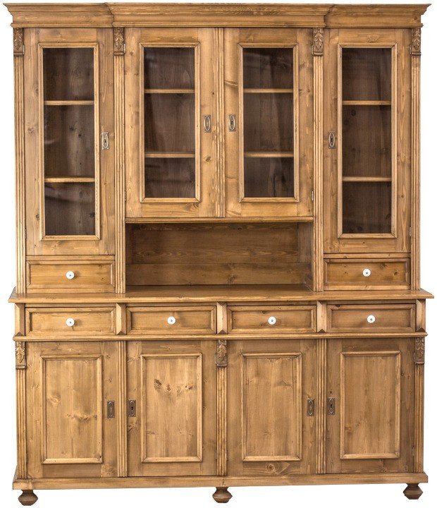 Buffet cupboard serving dishes made of solid softwood Alpine look