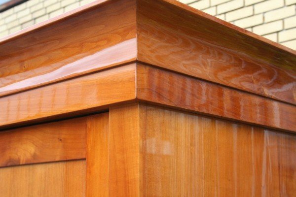 Biedermeier cabinet cherry wood solid polished